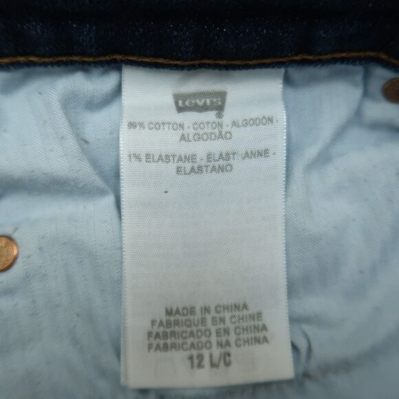 Levi's Jeans Women's 12L Blue Mid-Rise Slight Curve Classic Bootcut 32.5" Inseam - Picture 10 of 16